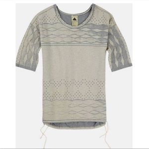 Burton Polly Crew Dove Sweatshirt Tunic Top Size Small brand new with tag